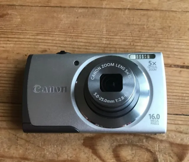 Canon PowerShot A3500 IS 16.0MP Compact Digital Camera SILVER