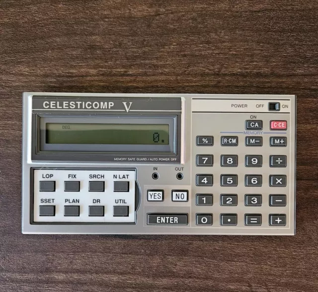 CELESTICOMP V Sharp Maritime Navigational Pocket Computer.