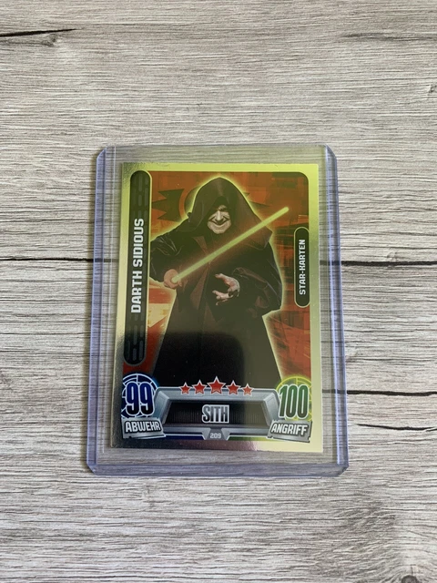 Force Attax Star Wars Darth Sidious FORCE ATTAX MOVIE Cards 2 209 - DARTH SIDIOUS - Sith - Star-Karte EUR