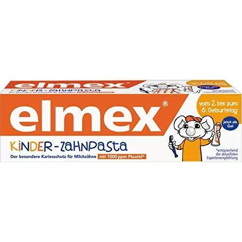 Elmex Kinderzahncreme 50ml Tube, 6er Pack (6x 50ml)