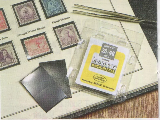 Scott/Prinz Pre-Cut Single Assortment Stamp Mounts Clear #966 C 2