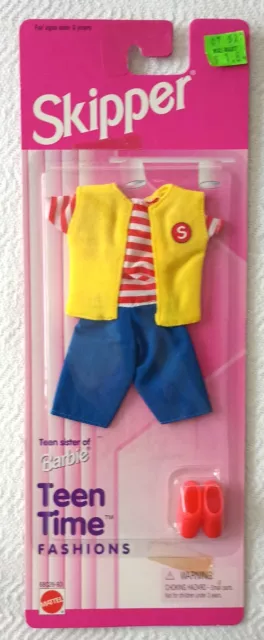 1996 Barbie Teen Time Fashions Skipper Courtney Doll Outfit Mattel 68028-93 NEW