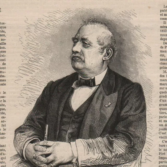 Le marquis de Piré - Député au Corps législatif - Gravure de presse 1870