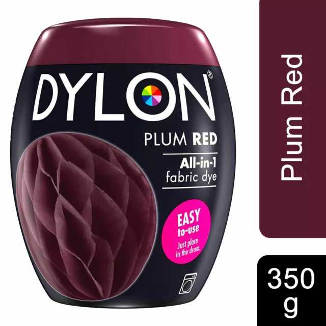 Dylon Fabric & Clothes Dye, Dylon Machine Dye Colour Plum Red 51