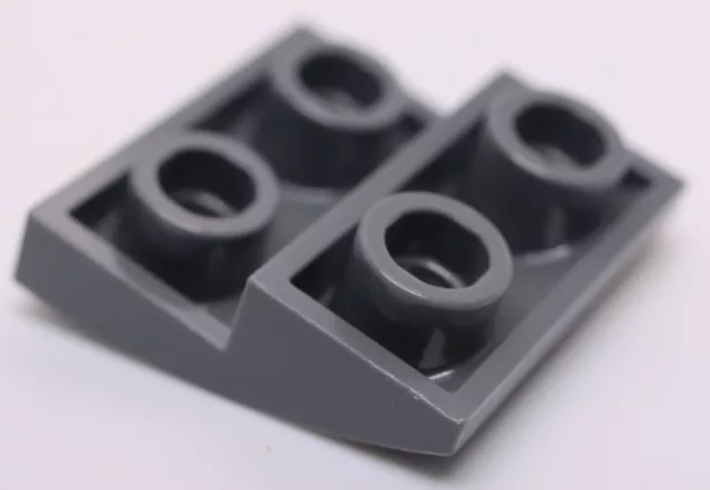 Lego 5x Dark Bluish Gray Slope Curved 2 x 2 x 2/3 Inverted