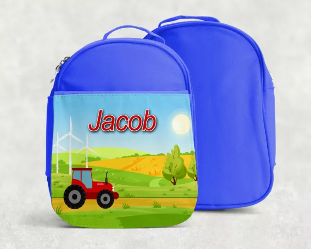 Niños Tractor Fiambrera para Colegio - Personalizada Con Tu Infantil Nombre