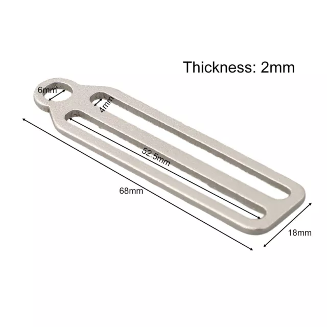 Outdoor Sports Buckle Slide Buckle 10g Lightweight Anti-corrosion Silver