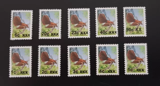 Aves de Fiji, cola Kadavu, endémica en la isla de Kadavu-Fiji, embalaje original en 81c,10 diff