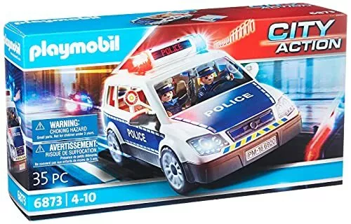 Playmobil City Action 6873 Polizei-Einsatzwagen mit Licht- und Soundeffekten