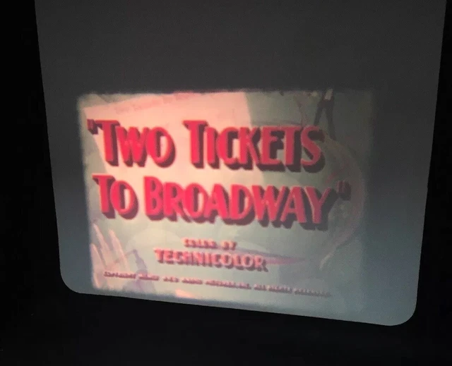 Two Tickets To Broadway Super 8mm  Colour Sound 1951 Janet Leigh 1x 600ft Reel