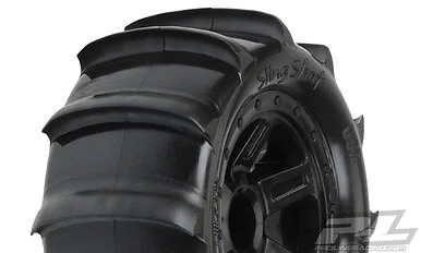 Pro-Line1 Pre-Mounted Sling Shot Tires (Desperado) (2) (1/16 E-Revo)