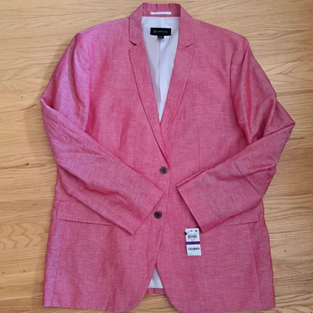 NWT INC International Concepts Pale Coral Mens Linen Blazer XXL