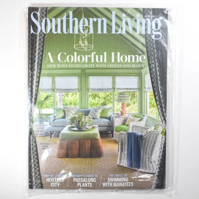 SOUTHERN LIVING Magazine March, 2025 A Colorful Home BRAND NEW