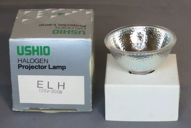 Slide Projector USHIO Halogen Projector Lamp ELH 120V 300W (New Old Stock)