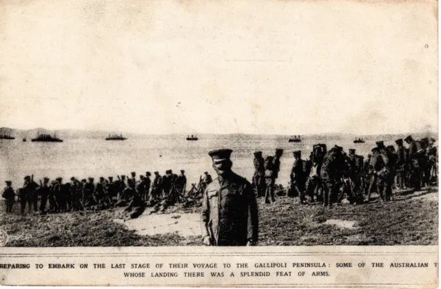 Australia, Troops on the Beach Gallipoli Peninsula. Splendid Feat of Arms.