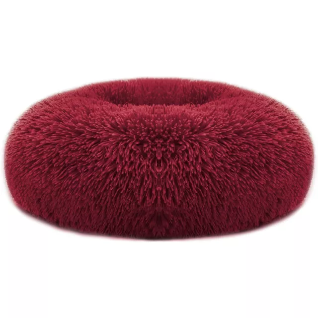 Donut Plush Pet Dog Cat Bed Soft Fluffy Pad Warm Puppy Calming Bed Sleeping Nest 7