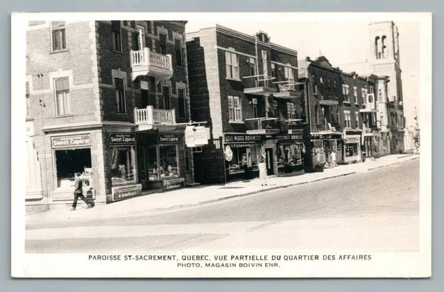 Chemin Sainte Foy QUEBEC CITY St. Sacrament RPPC Vintage Boivin Photo CPA 1940s