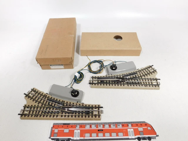 Rare Paire D'aiguillages électromécaniques BUCO O – 2 Gauche – Comme Neuf