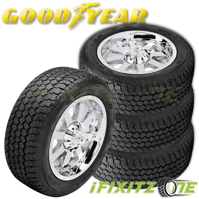 4 Goodyear Wrangler All-Terrain Adventure With Kevlar 265/50R20 60K Mile Tires