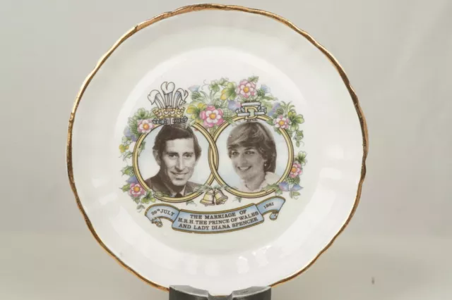 Princess Diana & Prince Charles July 29th 1981 Wedding Plate Bone China