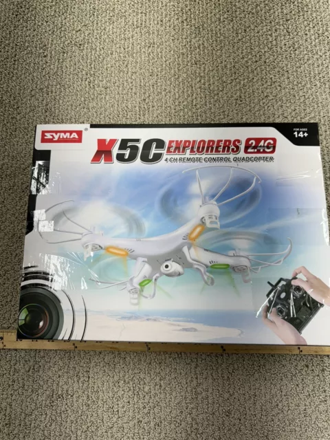 Syma X5C 4 Channel 2.4GHz RC Explorers Quad Copter w/ Camera For Parts