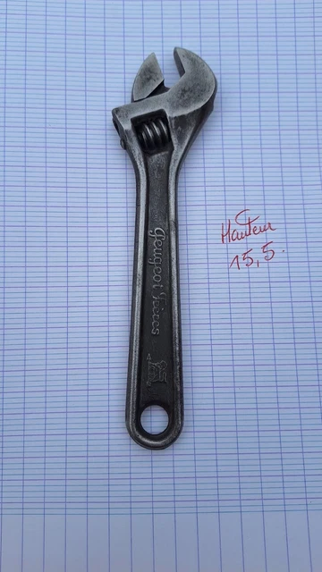 Ancienne Clé à Molette MINERVE – Outil Vintage Déco Atelier Garage