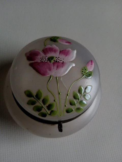 Bonbonnière Ou Boîte à Bijoux En Verre Vintage - Occasion Très Bon état - Objet De Décoration Rétro