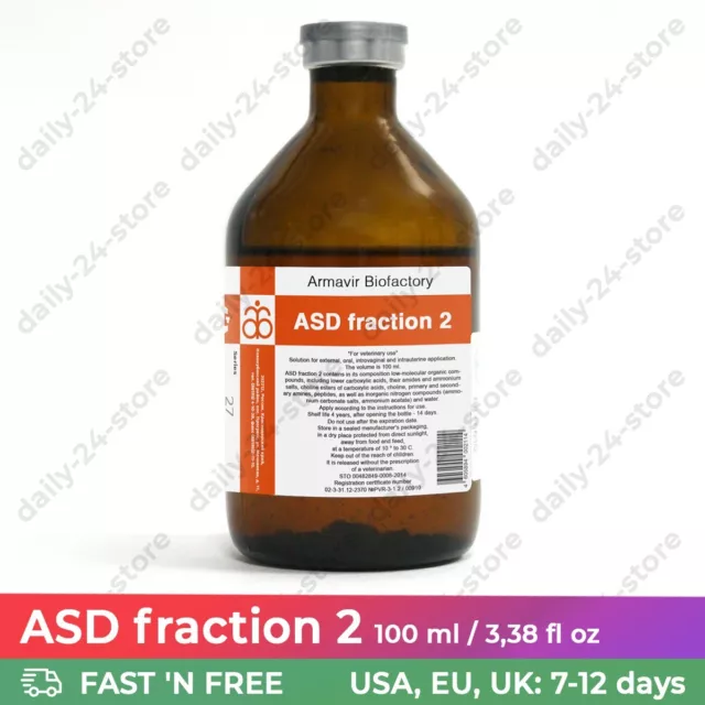 ASD-2 Fraction Armavir АСД 2 Antiseptic Stimulator Dorogov 100 ml (3.38 fl oz)