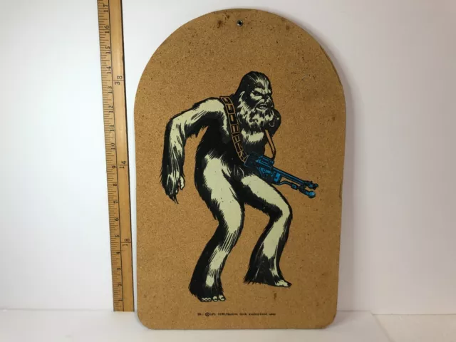 Vintage Star Wars Empire Strike Back Chewbacca Corkboard   1980 Manton Cork