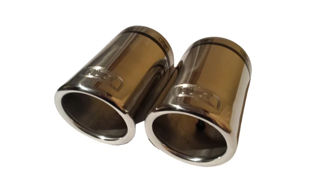 Embout échappement Fibre Carbone - Entrée 63mm Sortie Double 93mm - Universel