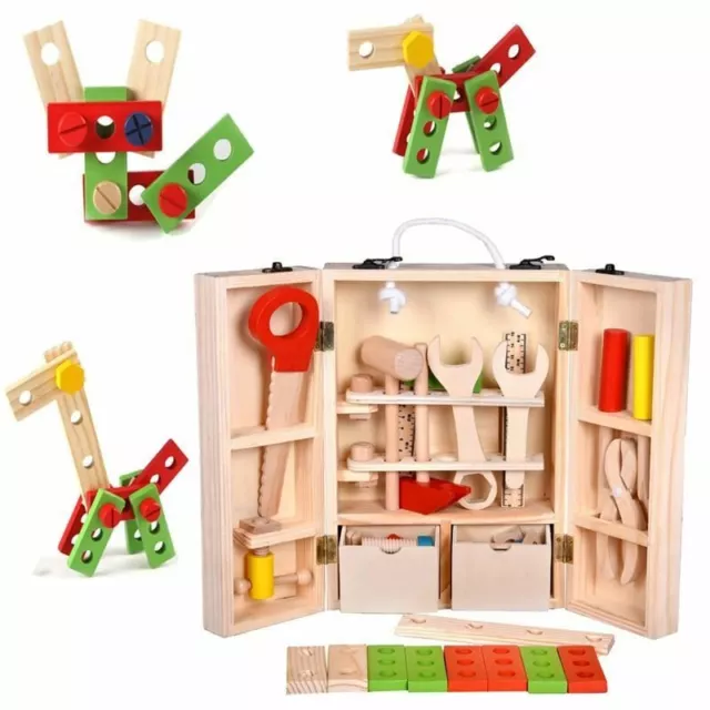 Inspirieren Little Bauherren Mit Unsere Kinder' Holz Multifunktional Werkzeugset