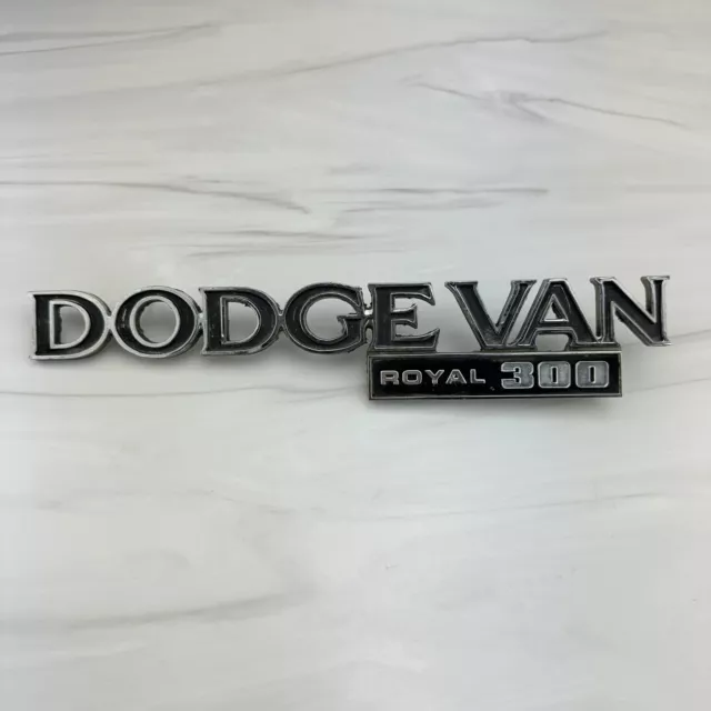 1970-1985 Dodge Van Royal 300 Ram Emblem Badge Metal MOPAR Logo PN 4084780
