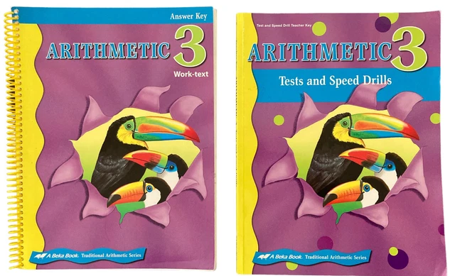 2 A BEKA ARITHMETIC 3 WORK TEXT TEST SPEED DRILLS TEACHER Answer KEY HOMESCHOOL