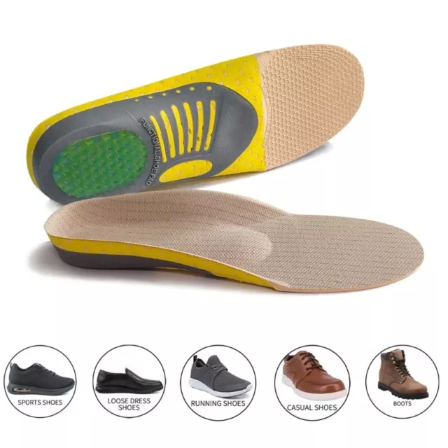 Orthopedic Insoles Orthotics Flat Foot Pad for Shoe Insert Arch Support Pad 2
