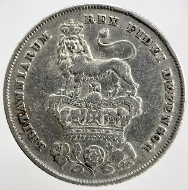 1825 Shilling | British Silver Coin | George IV | Fine Collectable Grade | x660