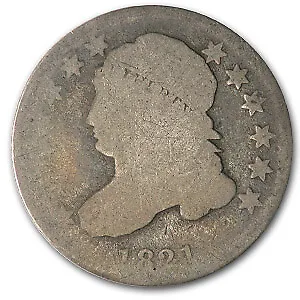 1821 Capped Bust Dime Small Date Good