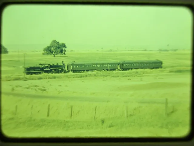 1960er Jahre Sierra Railroad Lokomotive Oakdale California CA 35 mm Farbe Foto Folie