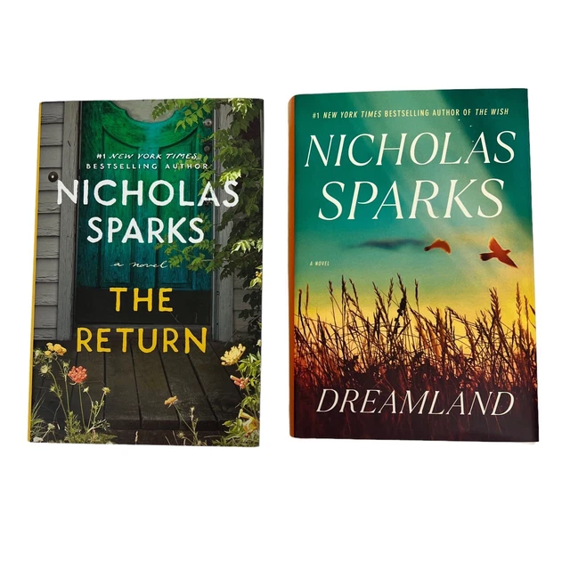 NICHOLAS SPARKS Hardcover Fiction Books Lot/2 Romance/Family Life/Contemporary