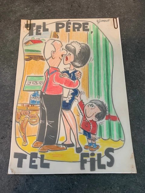 RARE HUMOUR SUPERBE DESSIN ORIGINAL de PRESSE ANONYME SIGNÉ LE PIT' EUR 45,00 - PicClick FR