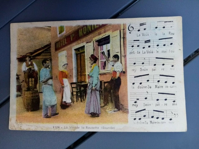 Cpa La Vouale La Rouzette Bourrée