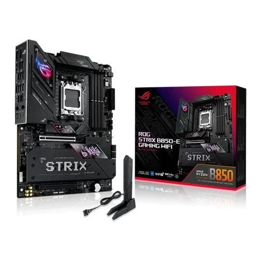 ASUS ROG STRIX B850-E GAMING WiFi, AMD B850, AM5, DDR5, PCIe 5.0, 5 x M ...
