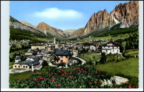 Dolomiti Italien AK CORTINA Wohnhäuser Cartolina ~1960 alte Postkarte Südtirol