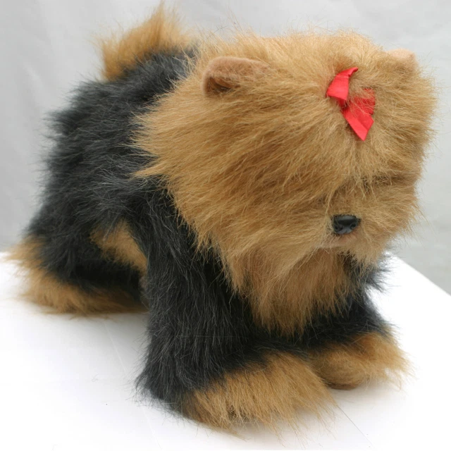 Plush Yorkie Dog Vintage 1990