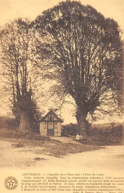 Cpa Belgique Louveigne Chapelle Trou Du Loup