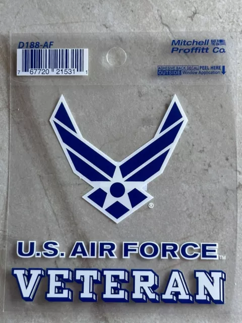 United States Air Force Veteran Logo Usaf Vinyl Window Decalsticker