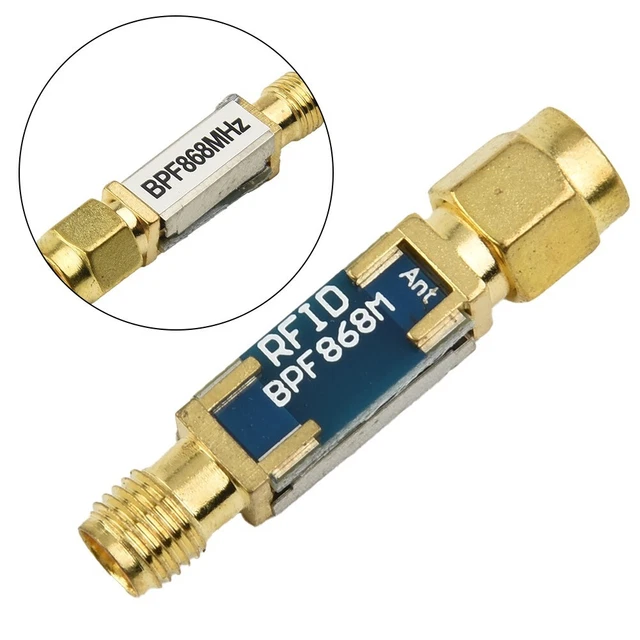 Filtro Sma-m Saw Bandpass 868mhz Para Receptores Rfid De 868  Jm