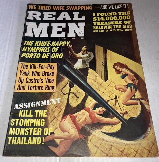 1964 REAL MEN Magazine vol 8 #4-Men's Adventure magazine