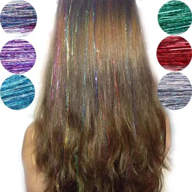 Extensions De Cheveux Faux Cheveux À Paillettes Avec Pince À Tresser R 3