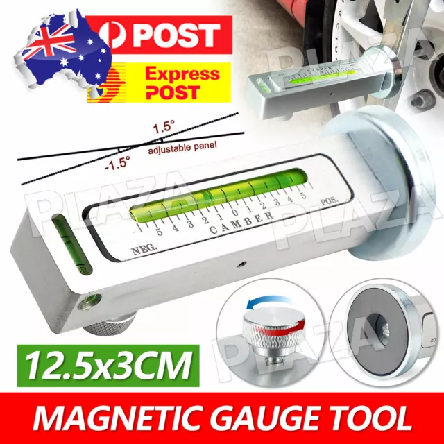 Auto Car Camber Castor Strut Wheel Alignment Adjustable Magnetic Gauge Tool