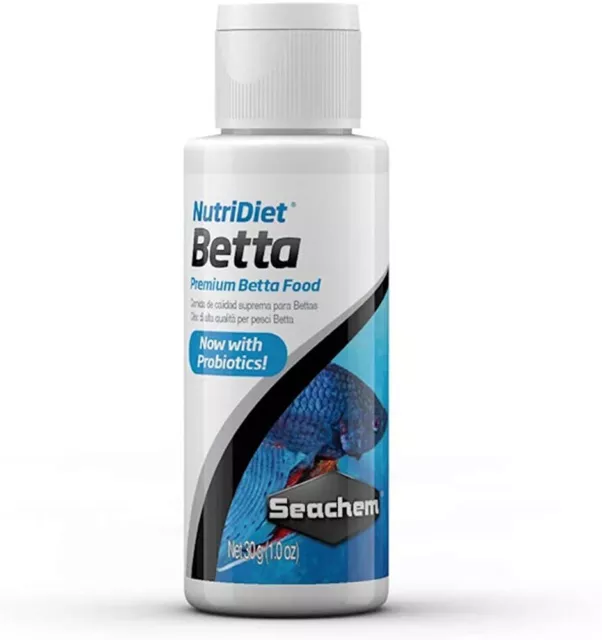 Seachem NutriDiet Betta 30 grams (1.0oz) Probiotic Betta Fish Food Pellets